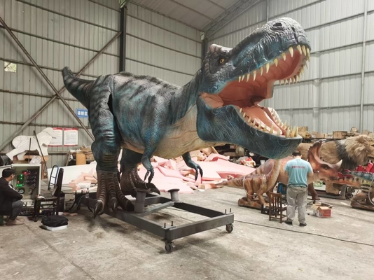 kualitas Tahan Cuaca Realistis Animatronik Dinosaurus T-rex Servo Motors Dinosaurus Berbagai Gerakan pabrik