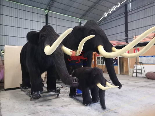 Buy Children Realistic Animatronic Animals Life Size Mammoth Customized online manufacture