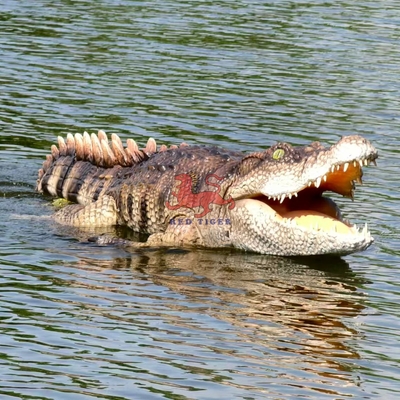 New Realistic Animatronic Remote Control Swimming Robot Crocodile