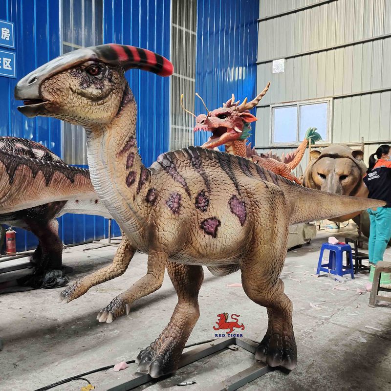 Dinosaurus yang terlihat realistis Parasaurolophus