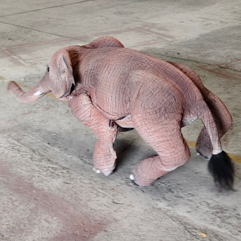 Realistic Animatronic Elephant Robot Dog with Remote Control
