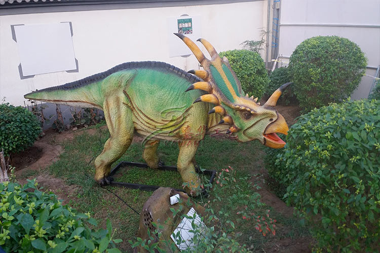 Outdoor Natureal Life Size Dinosaur Statue , Dinosaur Lawn Sculpture