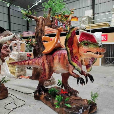 واقعية Dilophosaurus Dinosaur Animatronics للبيع اللون حسب الطلب