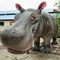Animatronic Hippopotamus , 4m Full Size Hippo For Amusement Park
