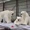यथार्थवादी एनिमेट्रोनिक जीवन आकार ध्रुवीय भालू अनुकूलित उपलब्ध 12 महीने की वारंटी