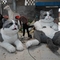 Life Size Realistic Animatronic Animals 200W Size Custom Interactive Talking Cat