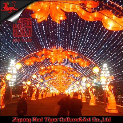 Theme Park Chinese Festival Lantern Sunproof Zigong Lantern