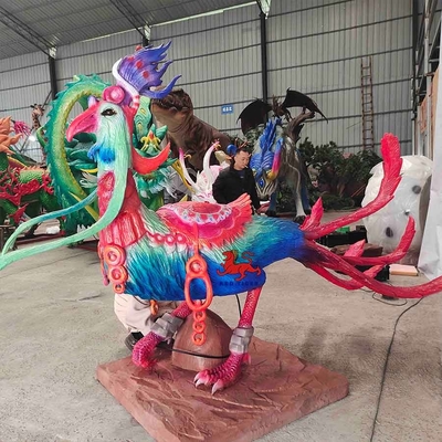 Créatures chinoises mythiques Miemengniao d'animaux Animatronic réalistes de voix