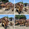 Waterproofing Outdoor Life Size Realistic Animatronic Dinosaur For Trampoline Park