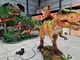 Shopping Mall Customized Length Ride On Dinosaur Show Realistic Walking