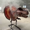 Lifelike Realistic Animatronic Dinosaur Dilophosaurus Head With Smoking Effect