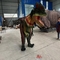 Traje de Dilophosaurus com coroa móvel Animatronic Dinossauro Requisitos de festa