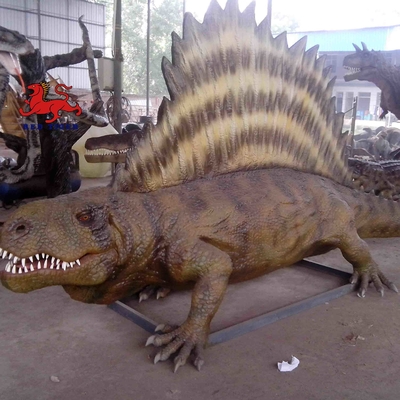İyi bir fiyat. Tema Parkı için Sunproof Gerçekçi Animatronic Dinozor 4m Dimetrodon Heykeli çevrimiçi