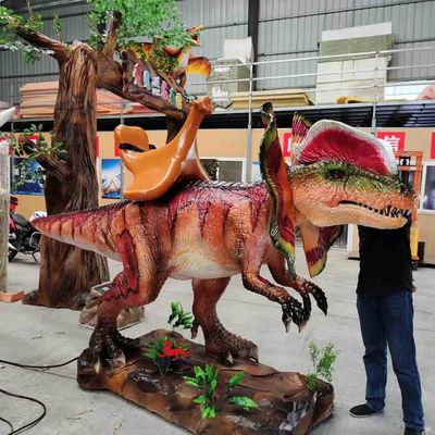 Dobra cena. Realistyczny Dilophosaurus Dinosaur Animatronics Na Sprzedaż Kolor Dostosowany w Internecie