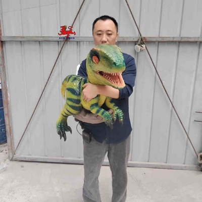 Good price Life Size Realistic Dinosaur Puppet , Jurassic Park Velociraptor Hand Puppet online