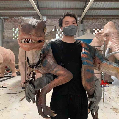 Good price Χειροποίητη μαλακή κούκλα χειρός Dino για ενήλικες Raptor σε απευθείας σύνδεση
