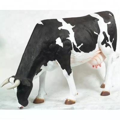 Un buon prezzo. La scultura a grandezza naturale impermeabile della mucca della statua animale realistica ha personalizzato disponibile in linea