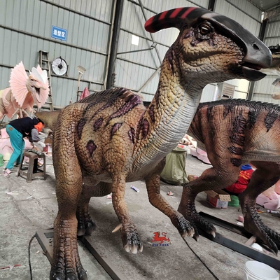 Good price реветь Parasaurolophus 4M длинный Lifelike Animatronic с ртом мерцание открытых и глаза онлайн