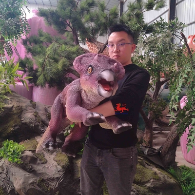 Good price Stage Show Small Dinosaur Hand Puppet Of Protoceratops online