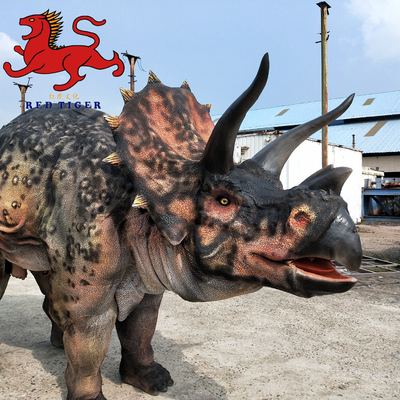 Good price Animatronic Triceratops Dinosaur Costume with Hidden Legs for Theme Parks online