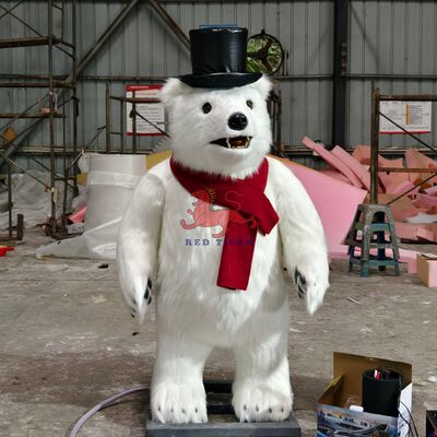 Un bon prix. Ours polaire de dessin animé chantant de Noël animatronique pour parc d'attractions à vendre en ligne