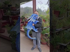 Blue baby dino Hand puppet