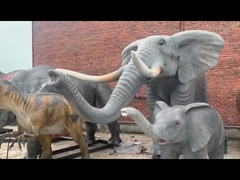 Theme Park  Realistic Animatronic Dinosaur Carnotaurus With Movement And Sound Customization