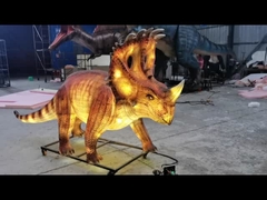 Life Size Realistic Animatronic Dinosaur Glowing lantern dinosaur Sinoceratops