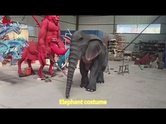 Performance Realistic Adult Elephant Animal Double Costume