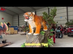 Theme Park Realistic Animatronic Life Size Tiger Customized