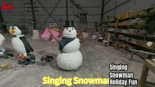Singing Snowman Animatronic Christmas Decor