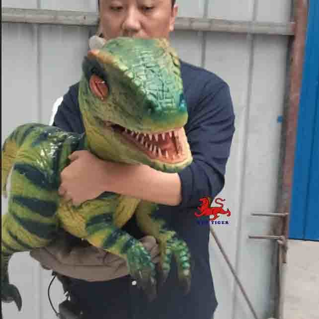 Life Size Realistic Dinosaur Puppet , Jurassic Park Velociraptor Hand ...